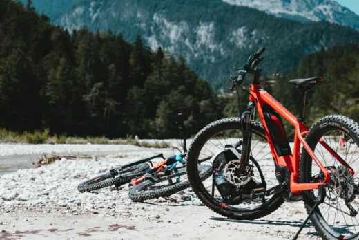E-bike in de bergen